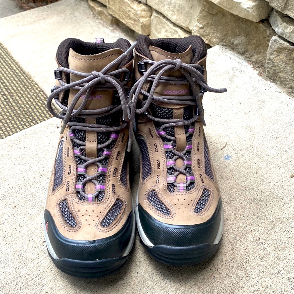 Waterproof Vasque hiking boots.  Excellent condition, worn twice.  Great tread!